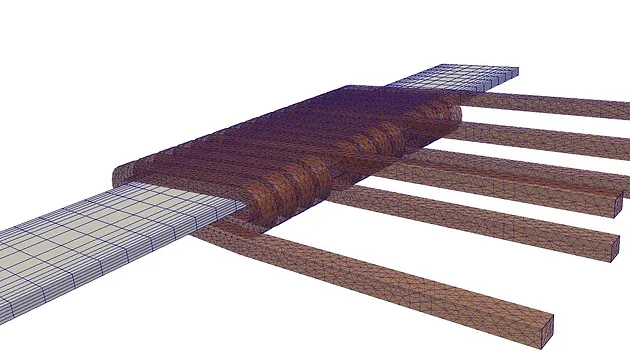 High frequency strip heating