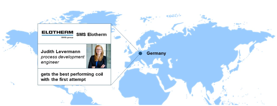 SMS Elotherm gets desired hardening profiles with the first inductor design built