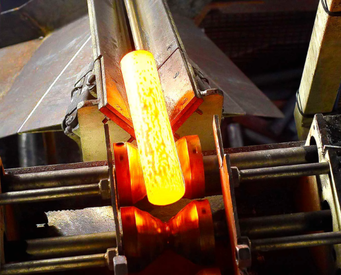 Simulation of induction heating of steel billets for forging