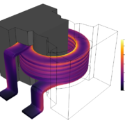 3D simulation of an SMD inductor / DC choke