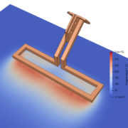 Simulation of a moving inductor for coating removal systems