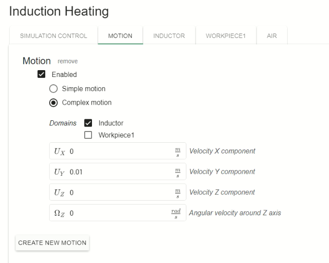 Splined shaft tutorial motion definition