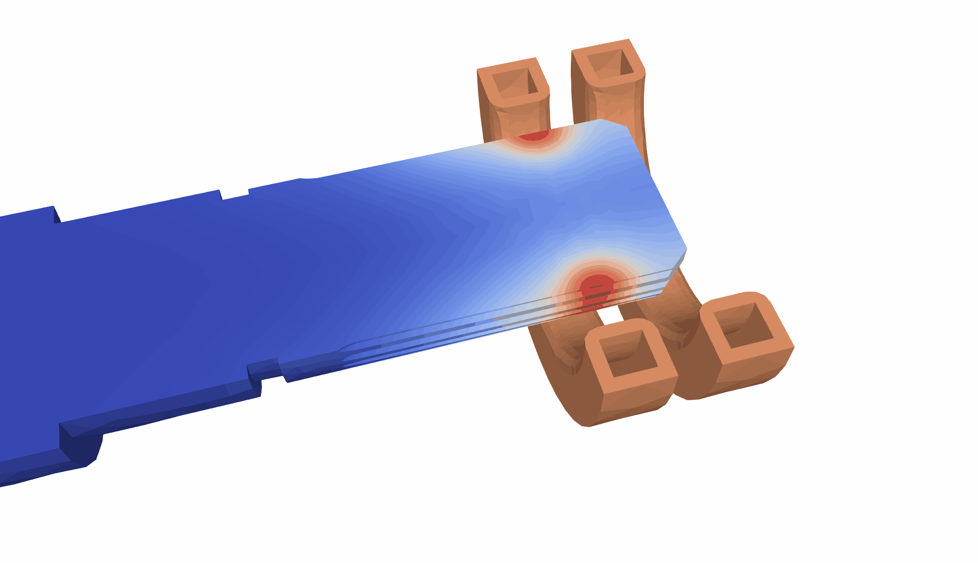 Magnetic field behavior from the shaft scanning case